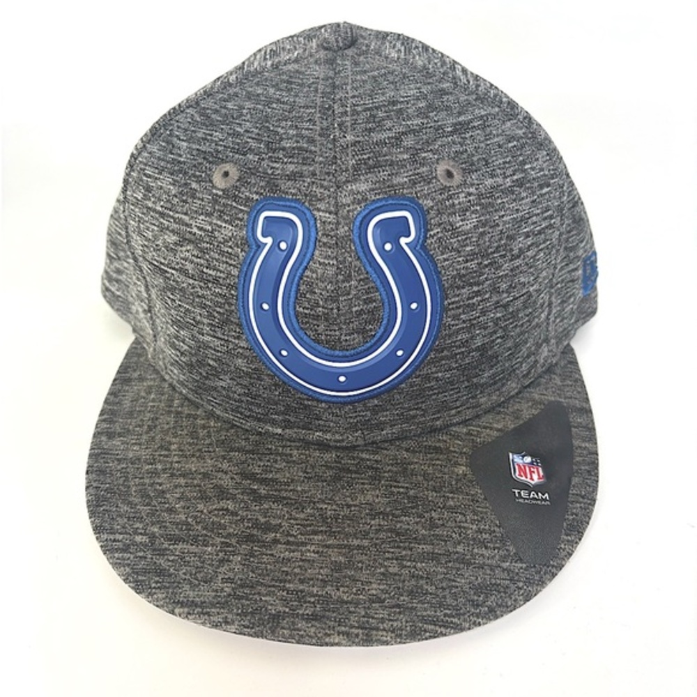 New Era Gray Indianapolis Colts 59FIFTY Shadow Tech Team Headwear Baseball Cap